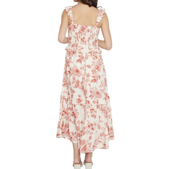 Lost & Wander Paradise Song Smocked Maxi Dress Small - Picture 5 of 9